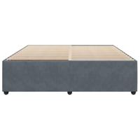 Bedframe zonder matras 180x200 cm fluweel donkergrijs - thumbnail