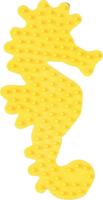 Hama strijkkralen grondplaat zeepaardje wit - thumbnail