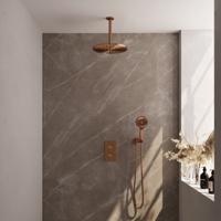 Inbouw Regendouche Set Brauer Copper Edition Plafond Uitloop Ronde Hoofddouche 30 cm Met Handdouche 3 Standen Koper Brauer - thumbnail