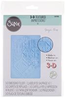 Sizzix • 3d textured impressions embossing folder leaf vein - thumbnail