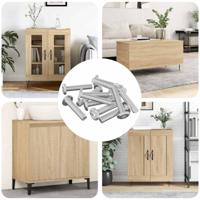 VidaXL Slotschroef effen 2647 pcs zilver staal - thumbnail