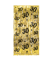 Classy Feestgordijn 30 Jaar Goud - thumbnail
