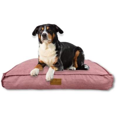 Topmast Hondenkussen - Velours Soft Serie - Fuchsia - Maat L - 97 x 68 x 20 cm