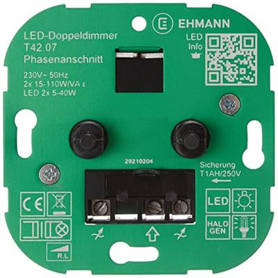 Ehmann 4295x0700 Draaidimmer Geschikt voor lampen: LED-lamp, Gloeilamp, Halogeenlamp Wit (RAL 9016) Ehmann 4295x0700 Draaidimmer Geschikt voor lampen: LED-lamp, Gloeilamp, Halogeenlamp Wit (RAL 9016)