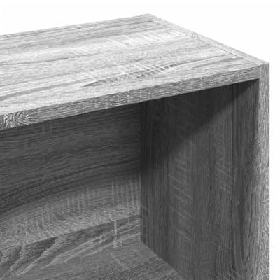 Boekenkast 57x28,5x107,5 cm bewerkt hout grijs sonoma eiken