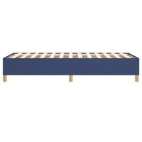 Bedframe zonder matras 90x190 cm stof blauw - thumbnail