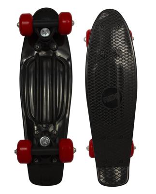 Skateboard 43 cm Zwart/Rood