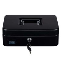 Geldkist met 5 vakken 25x8,5x18cm zwart - thumbnail