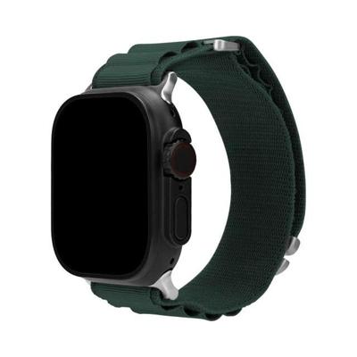 Mobilize Nylon Watch Band - Alpine - Titanium Connector - for Apple 42/44/45/49mm - Dark Green
