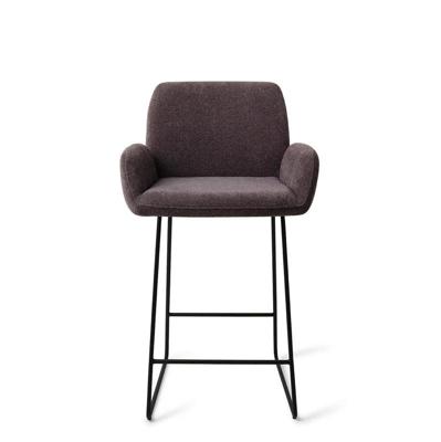 Jesper Home Barkruk 'Misaki' Slide Black, kleur Almost Black (zithoogte 65cm)