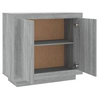 Dressoir 80x40x75 cm bewerkt hout grijs sonoma eikenkleurig - thumbnail