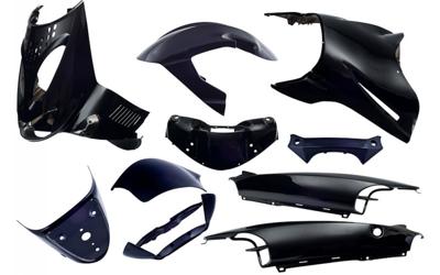 Edge Plaatset 11-delig voor aprilia sr van bouwjaar 1997 tot 2004 - zwart metallic