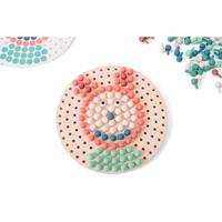 BS Toys Spel mozaiek pin bord hout - thumbnail