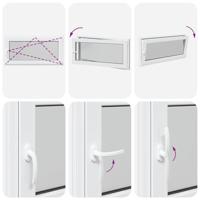 Kelderraam RISOR 120x60 cm draaikiep-draai DIN rechts wit - thumbnail