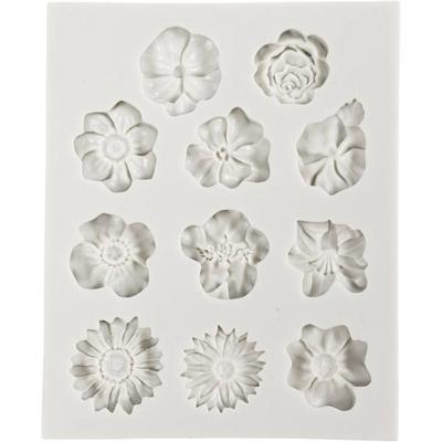 Creativ Company Siliconen vormen, madeliefjes, h: 0,5 cm, l: 2-2,5 cm, 1 stuk