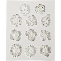 Creativ Company Siliconen vormen, madeliefjes, h: 0,5 cm, l: 2-2,5 cm, 1 stuk - thumbnail