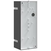 VidaXL Buitenwandlampen 2 st roestvrij staal zwart - thumbnail