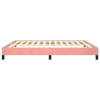 Bedframe fluweel roze 160x200 cm - thumbnail