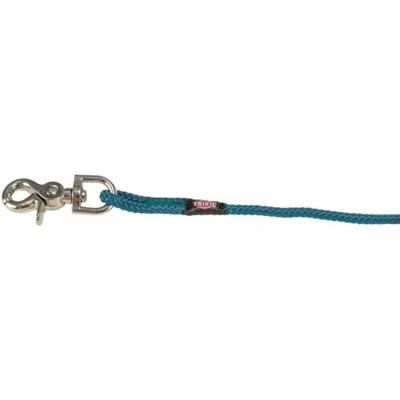 TRIXIE HONDENRIEM SLEEPLIJN ROND ZONDER HANDLUS PETROL BLAUW 10 MTR X 0,6 CM
