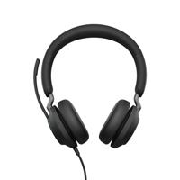 Jabra Evolve2 40 SE Headset Bedraad Hoofdband Oproepen/muziek USB Type-C Zwart - thumbnail