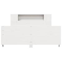 Bedframe zonder matras massief grenenhout wit 140x200 cm - thumbnail