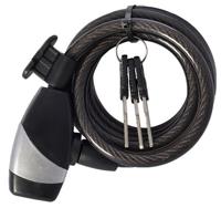 OXC KeyCoil10 Kabelslot 10x1800mm - Zwart - thumbnail