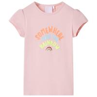 Kindershirt 104 lichtroze - thumbnail