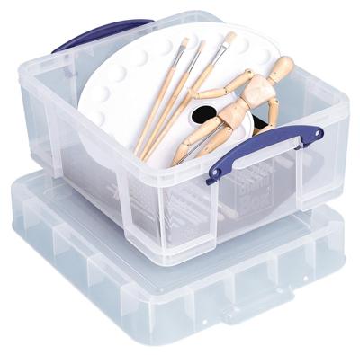 Really Useful Box opbergdoos 18 liter XL, transparant Really Useful Box opbergdoos 18 liter XL, transparant