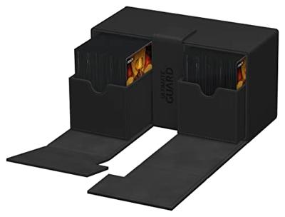 Ultimate Guard Twin Flip'n'Tray 200+ Xenoskin - Black - thumbnail