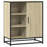 Dressoir 62x35x76 cm bewerkt hout sonoma eikenkleurig - thumbnail