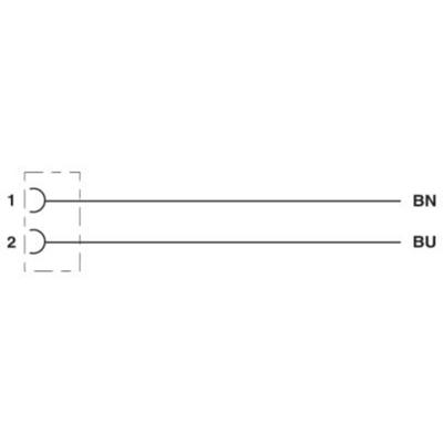 Phoenix Contact 1410750 Sensor/actuator connector, geassembleerd Aantal polen (sensoren): 2 5.00 m 1 stuk(s)