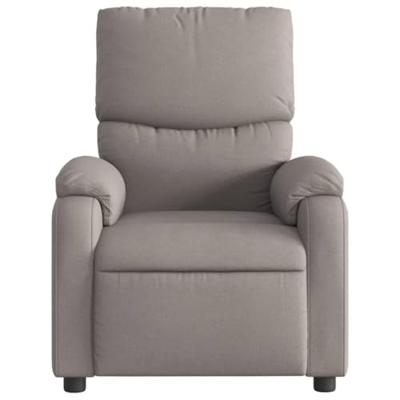 Fauteuil verstelbaar stof taupe