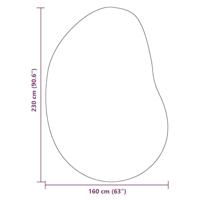 Tapijt HUARTE Grijs 160 x 230 cm Polyester - thumbnail