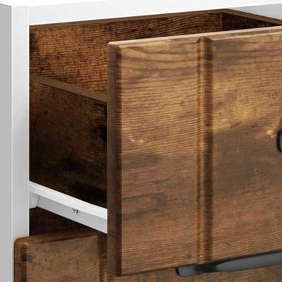 Onderkast Lucca bewerkt hout gerookt eikenkleurig