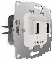 2USB 2U-449474 1-voudig Inbouwstuk IP20 Lichtgrijs - thumbnail