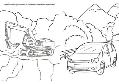 Selecta kleurboek Auto's en Machines