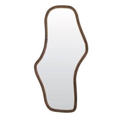 Light & Living Organische Spiegel 'Celano' Mangohout, 161 x 80cm, kleur Donkerbruin