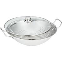 Siemens HZ390090 Wokpan 36 cm RVS - thumbnail