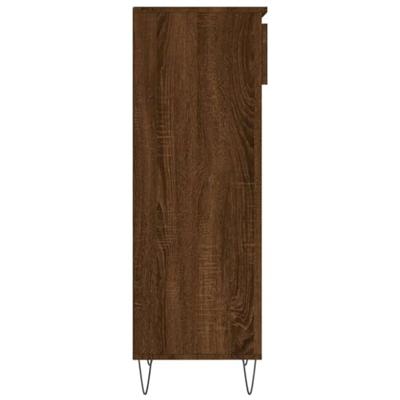 VidaXL Schoenenkast 40x36x105 cm bewerkt hout bruin eikenkleur VidaXL Schoenenkast 40x36x105 cm bewerkt hout bruin eikenkleur