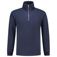 Tricorp sweater ritskraag - Casual - 301010 - zwart - maat L - thumbnail