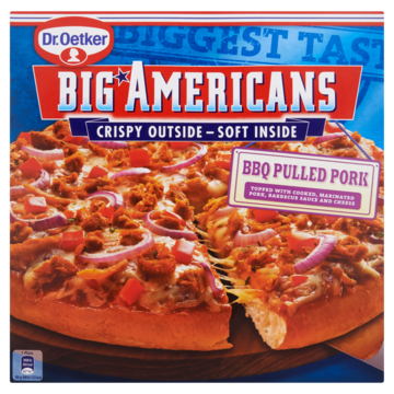 Dr. Oetker Big Americans Pizza BBQ Pulled Pork 420 g bij Jumbo