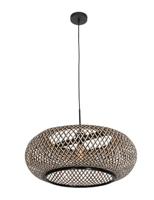 Anne Light & home Hanglamp Maze Ø 60 cm bamboe zwart beige - thumbnail