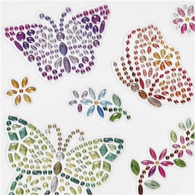 Creativ Company Diamant stickers vlinder, 1 vel