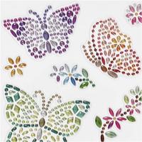 Creativ Company Diamant stickers vlinder, 1 vel - thumbnail