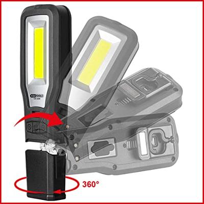 KS Tools 150.4490 Mobiele handlamp voor werkplaats, knikbaar, 550 lumen Energielabel 2021 n.v.t.