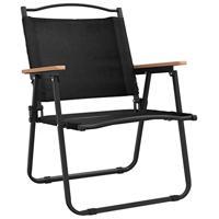 Campingstoelen 2 st 54x55x78 cm oxford stof zwart - thumbnail