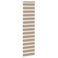 VidaXL Zebra blind 55x230 cm stofbreedte 50,9 cm polyester zandbruin - thumbnail