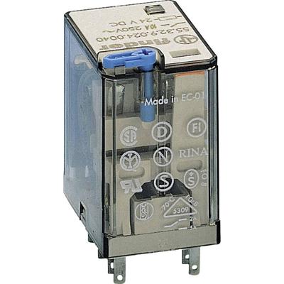Finder 55.32.9.060.0040 Steekrelais 60 V/DC 10 A 2x wisselcontact 1 stuk(s) Piece