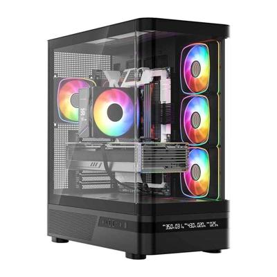 MODECOM computerkast Volcano AQ200 ARGB Midi Zwart