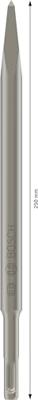 Bosch Accessories 2608690145 Bosch Power Tools Puntbeitel Gezamenlijke lengte 250 mm SDS-Plus 1 stuk(s)